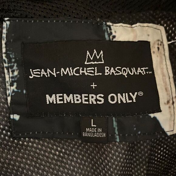 NWT Jean Michel Basquiat + Members Only windbreaker - Picture 3 of 3